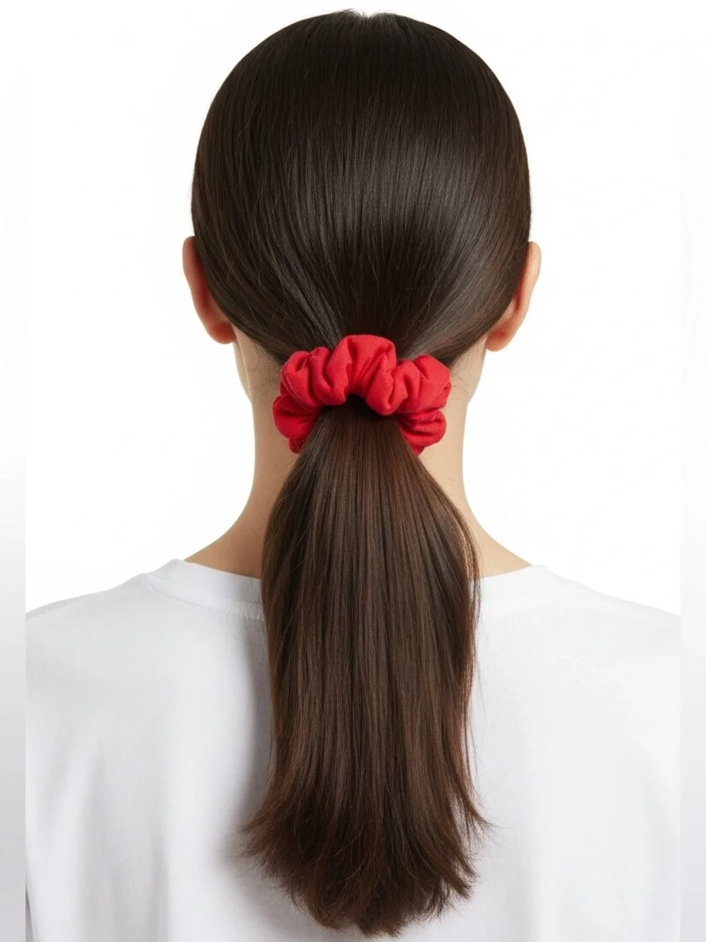 Cherry Red Daily Wear Soft Comfy Stretchy Fabric Scrunchie Other Colors Avail